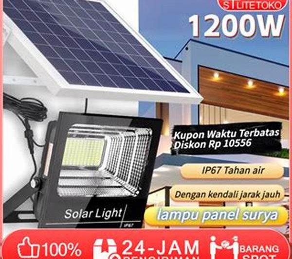 Panel Surya Berkapasitas Besar