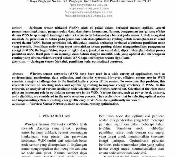 Optimalisasi Energi Dengan Sensor