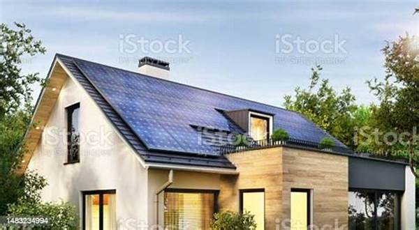 Struktur Bangunan Panel Surya Modern