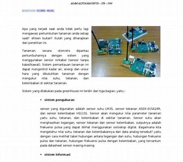 Efisiensi Pemantauan Langsung Via Sensor Nirkabel