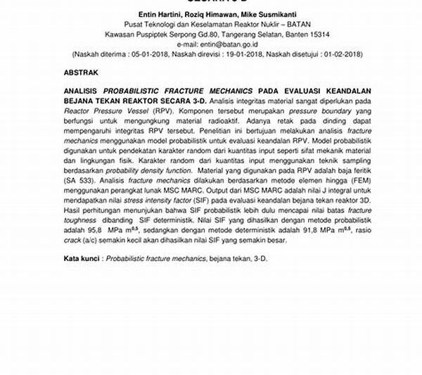 Analisis Keandalan Operasi Reaktor