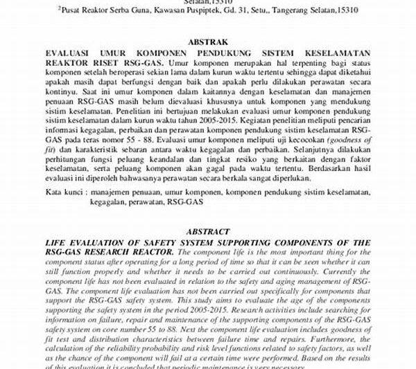 Evaluasi Efisiensi Sistem Reaktor