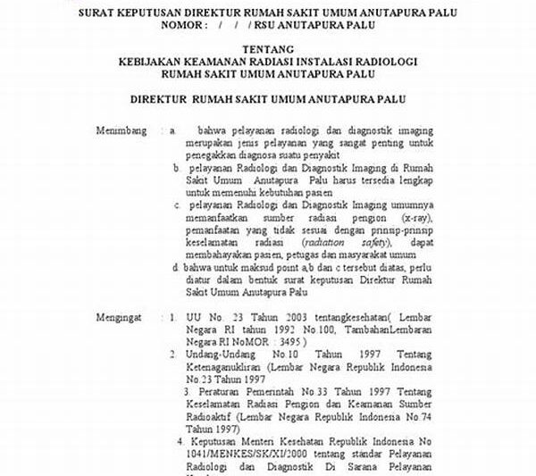 Kebijakan Regulasi Keamanan Radiasi