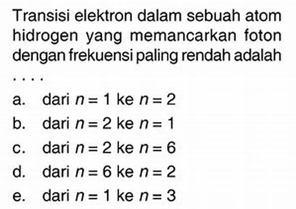 Transisi Energi Dalam Atom