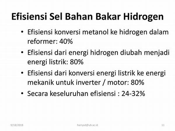 Efisiensi Sel Bahan Bakar Hidrogen