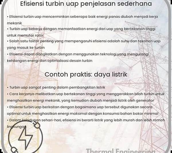 Faktor Penentu Efisiensi Turbin