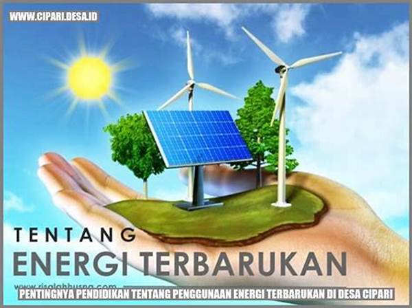 Pentingnya Kesadaran Energi Terbarukan