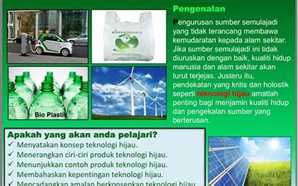 Teknologi Hijau Untuk Industri Ramah Lingkungan