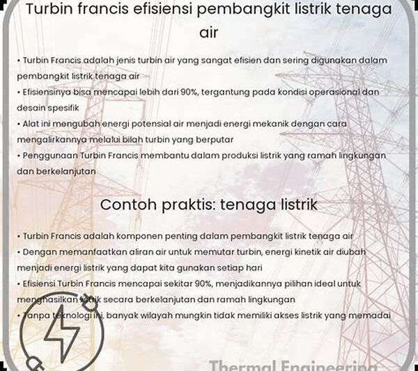 Efisiensi Optimal Turbin Listrik