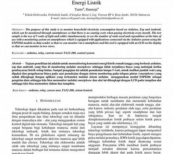 Implementasi Teknologi Pengendali Konsumsi Listrik