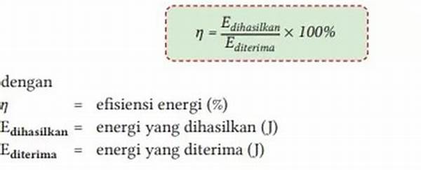 Efisiensi Sumber Daya Energi