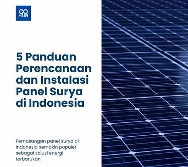 Panduan Instalasi Panel Surya Organik